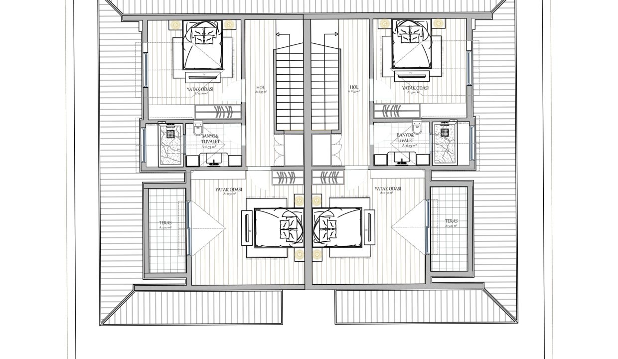 3.Villa Akarca 2 Attic Floor-1